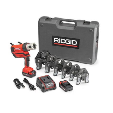 RIDGID RP 350 18V Battery Press Tool Kit with 1/2-Inch to 2-Inch ProPress Jaws